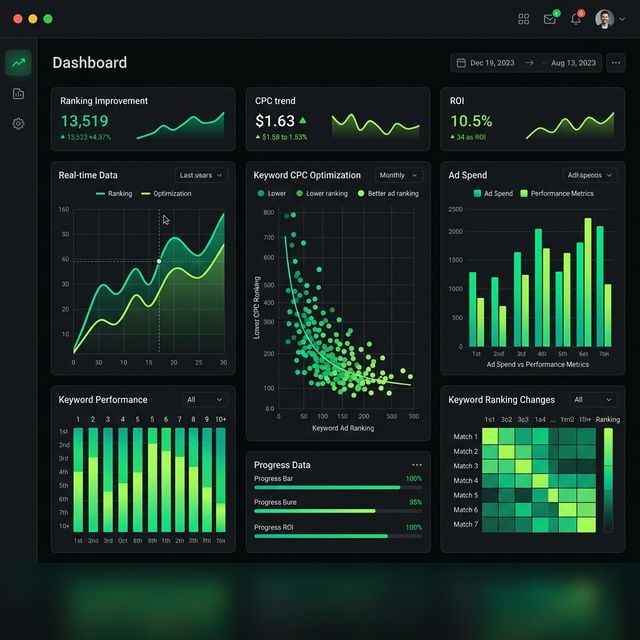 AI 광고 대시보드 화면