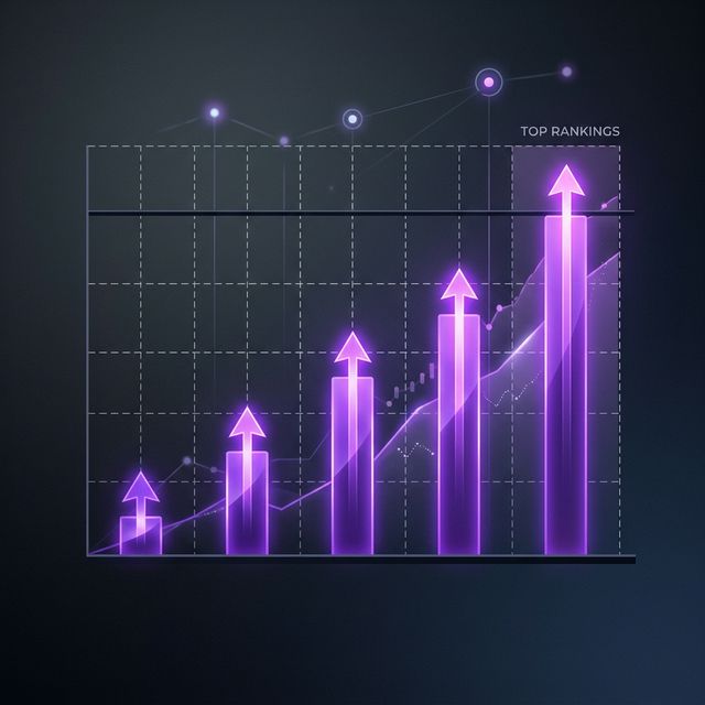 SEO 순위 상승 그래프