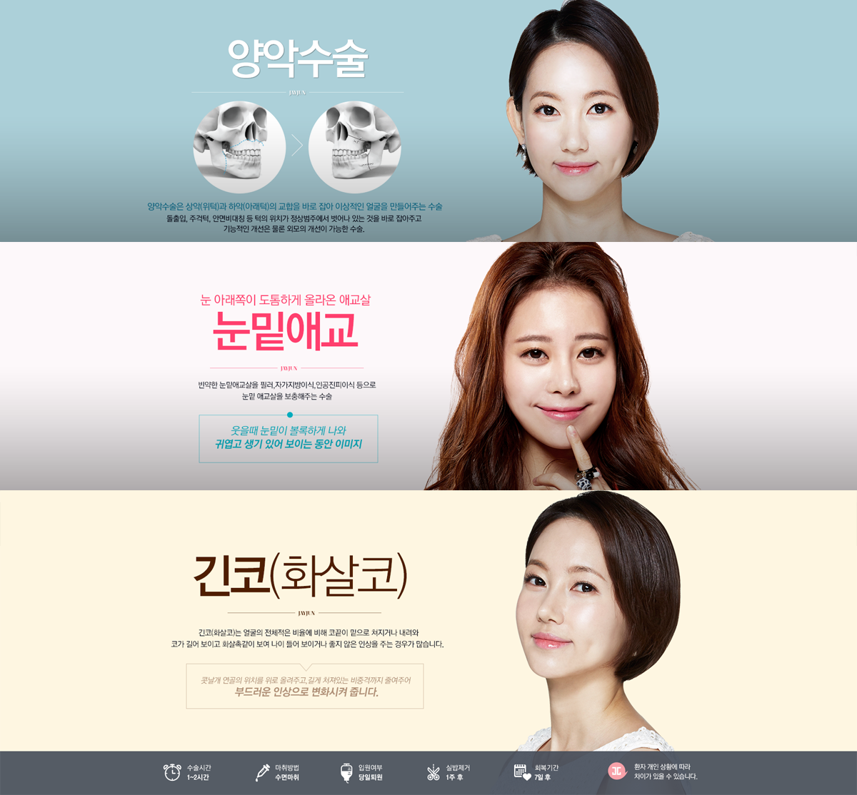 제이준성형외과 홈페이지제작