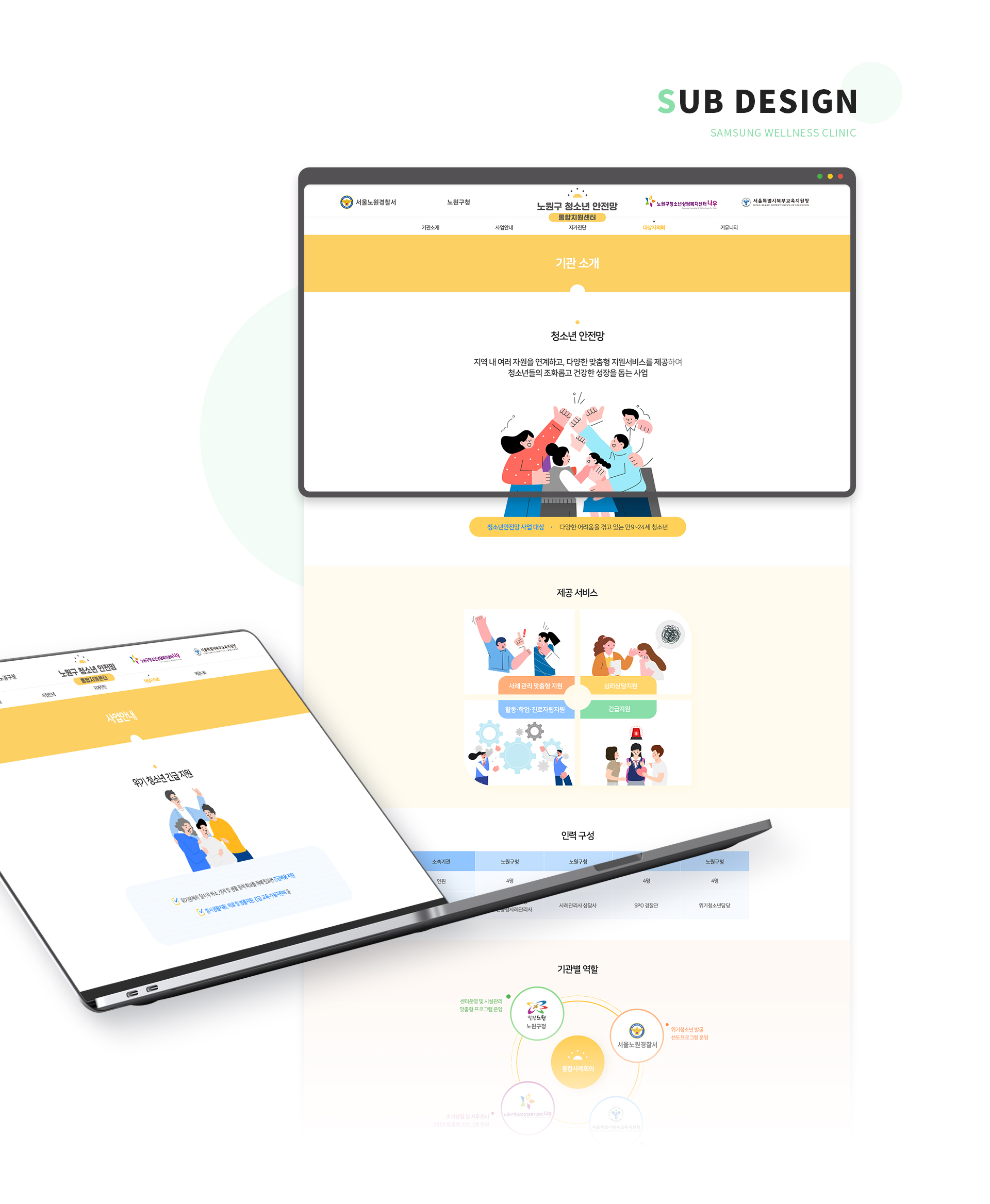노원구청소년안전망통합지원센터 홈페이지제작업체