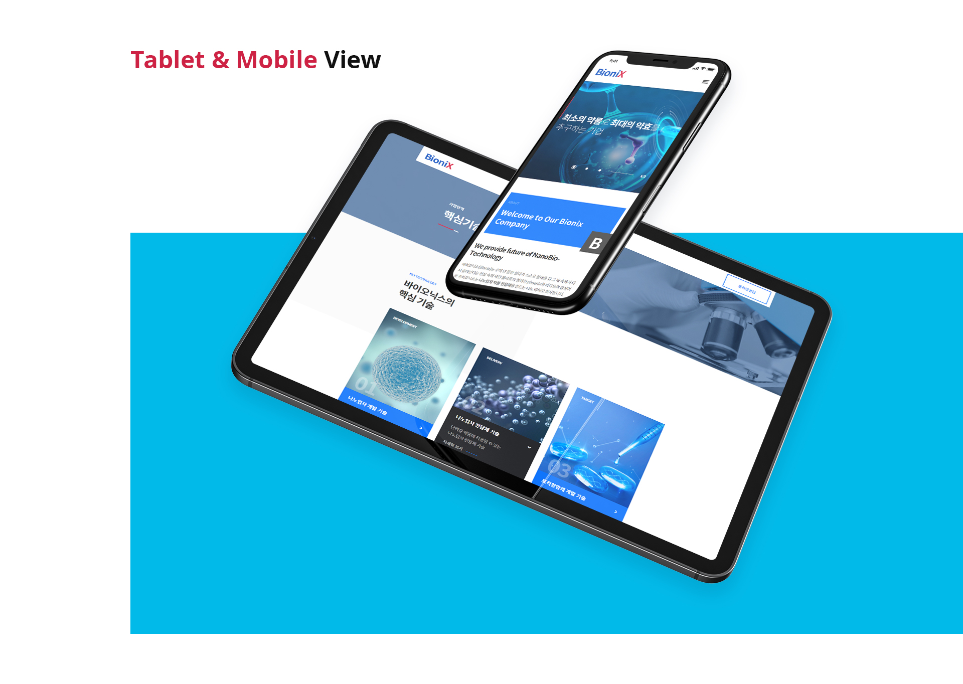 바이오닉스 사이트제작