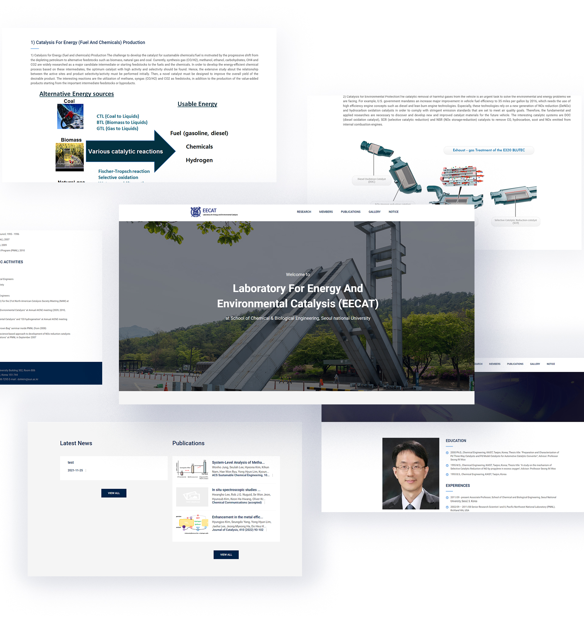서울대학교 화학생물공학부 홈페이지제작
