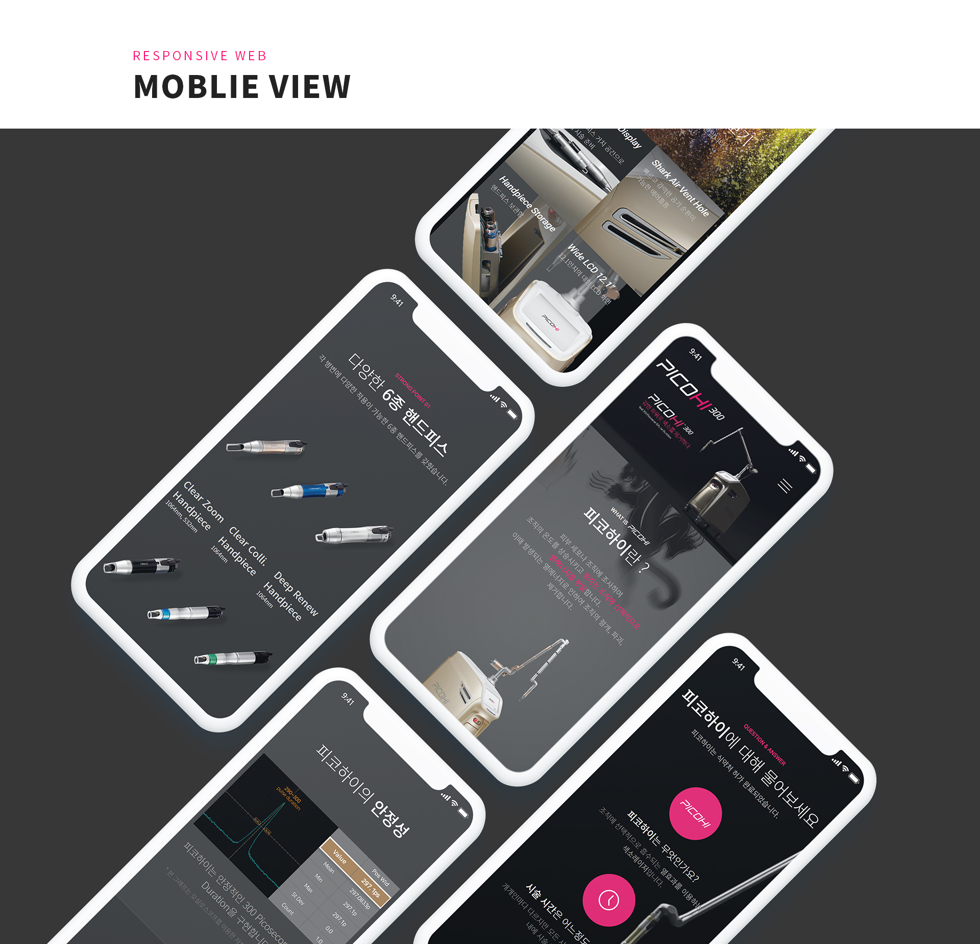 하이로닉코리아 피코하이 랜딩페이지제작