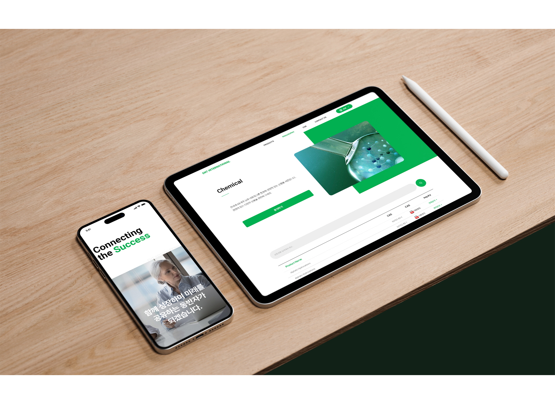 이앤티인터내셔널 사이트제작