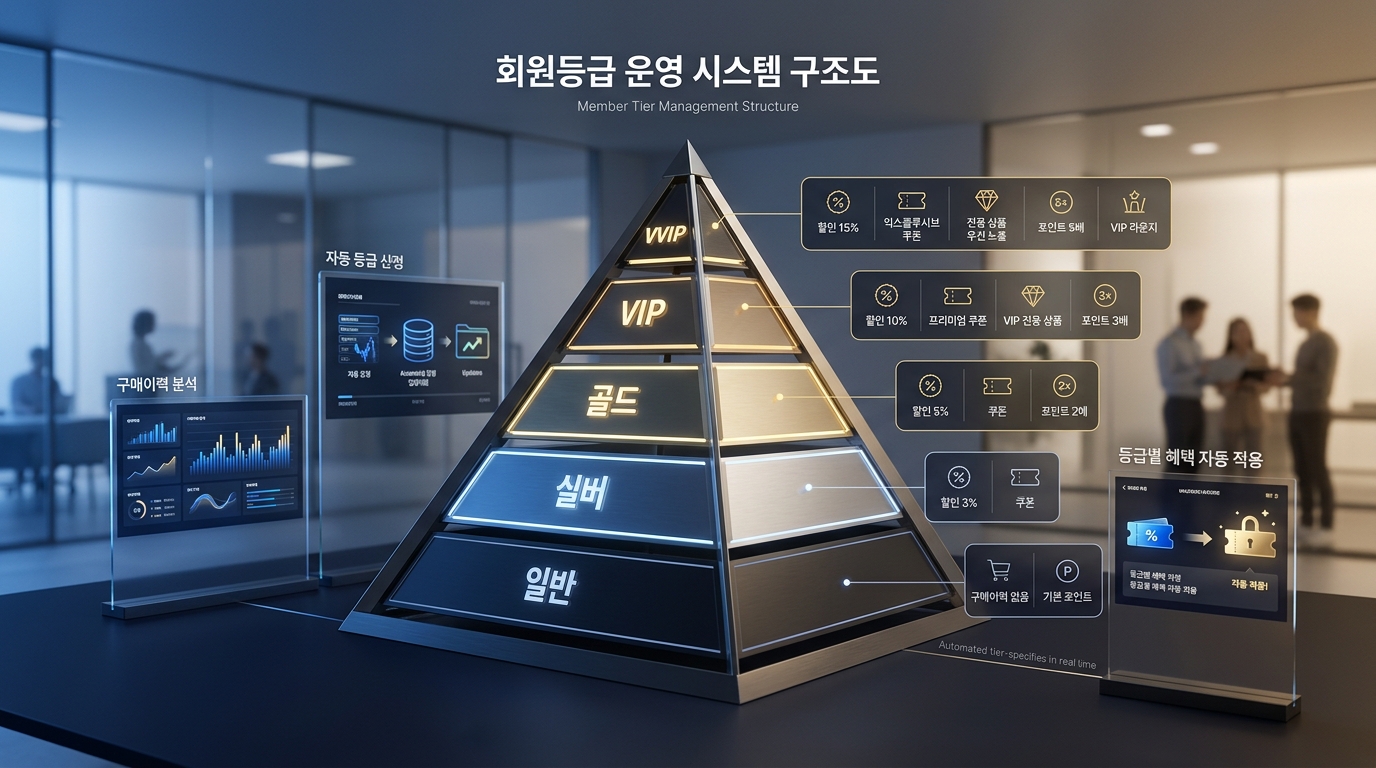 등급별 차등 혜택 및 자동 등급 산정 시스템