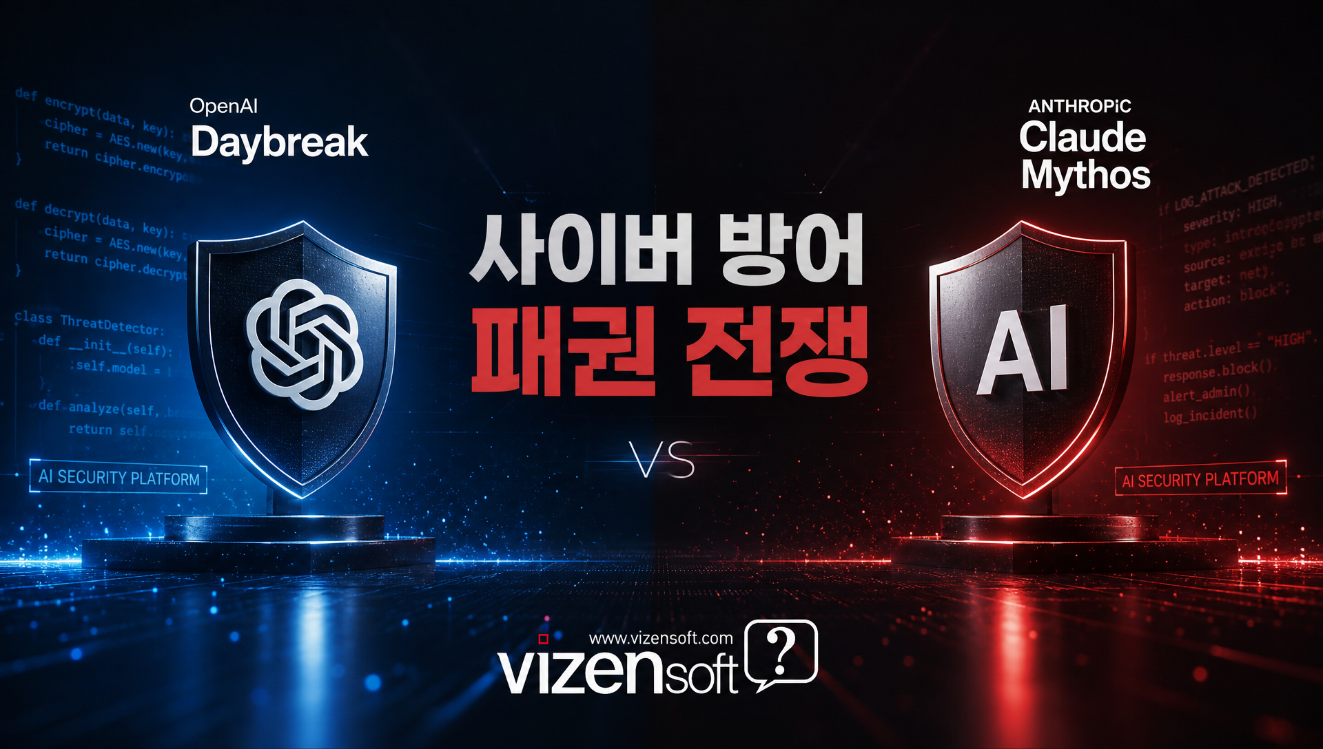 오픈AI 데이브레이크와 앤트로픽 미토스 AI 사이버 방어 플랫폼 비교 분석