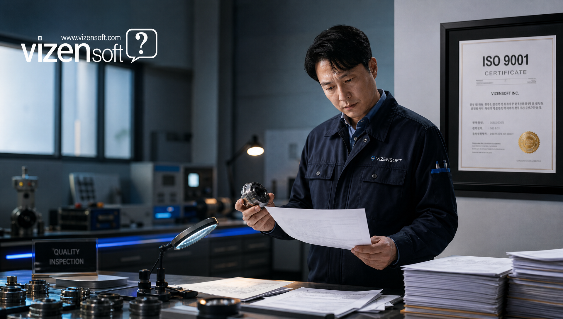 PDCA 사이클 다이어그램으로 계획-실행-확인-개선 품질경영 프로세스 흐름