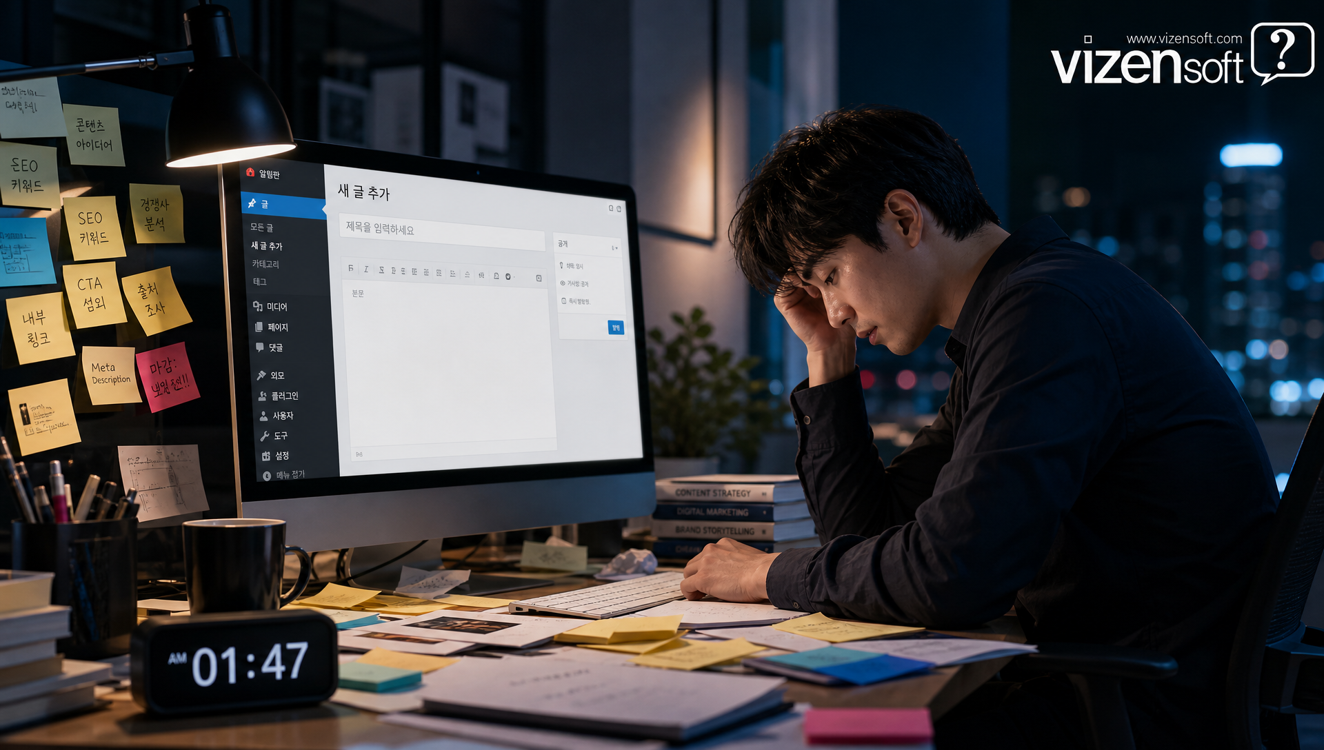 Claude AI와 자동포스팅 시스템으로 블로그 콘텐츠 자동 발행하는 플로우 다이어그램