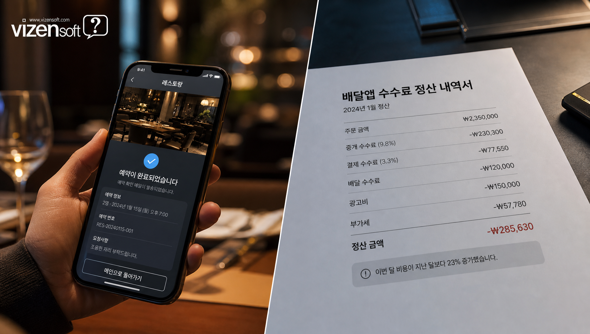음식점 홈페이지가 브랜드 자산이 되는 이유를 설명하는 인포그래픽