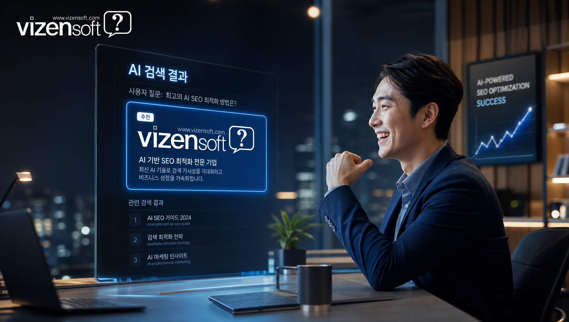 비젠소프트 AI 검색최적화 서비스 상담 안내