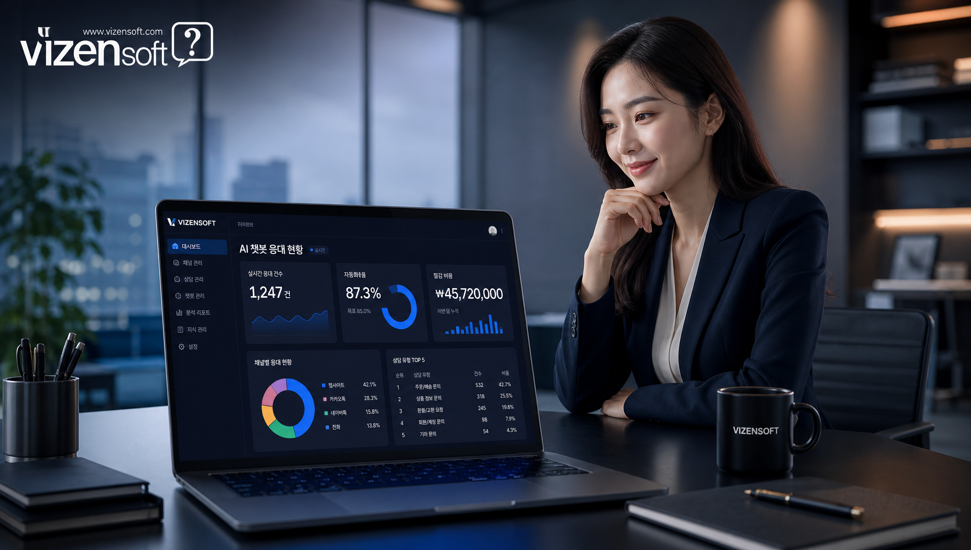 비젠소프트 연락처와 무료 도입 컨설팅 신청 정보