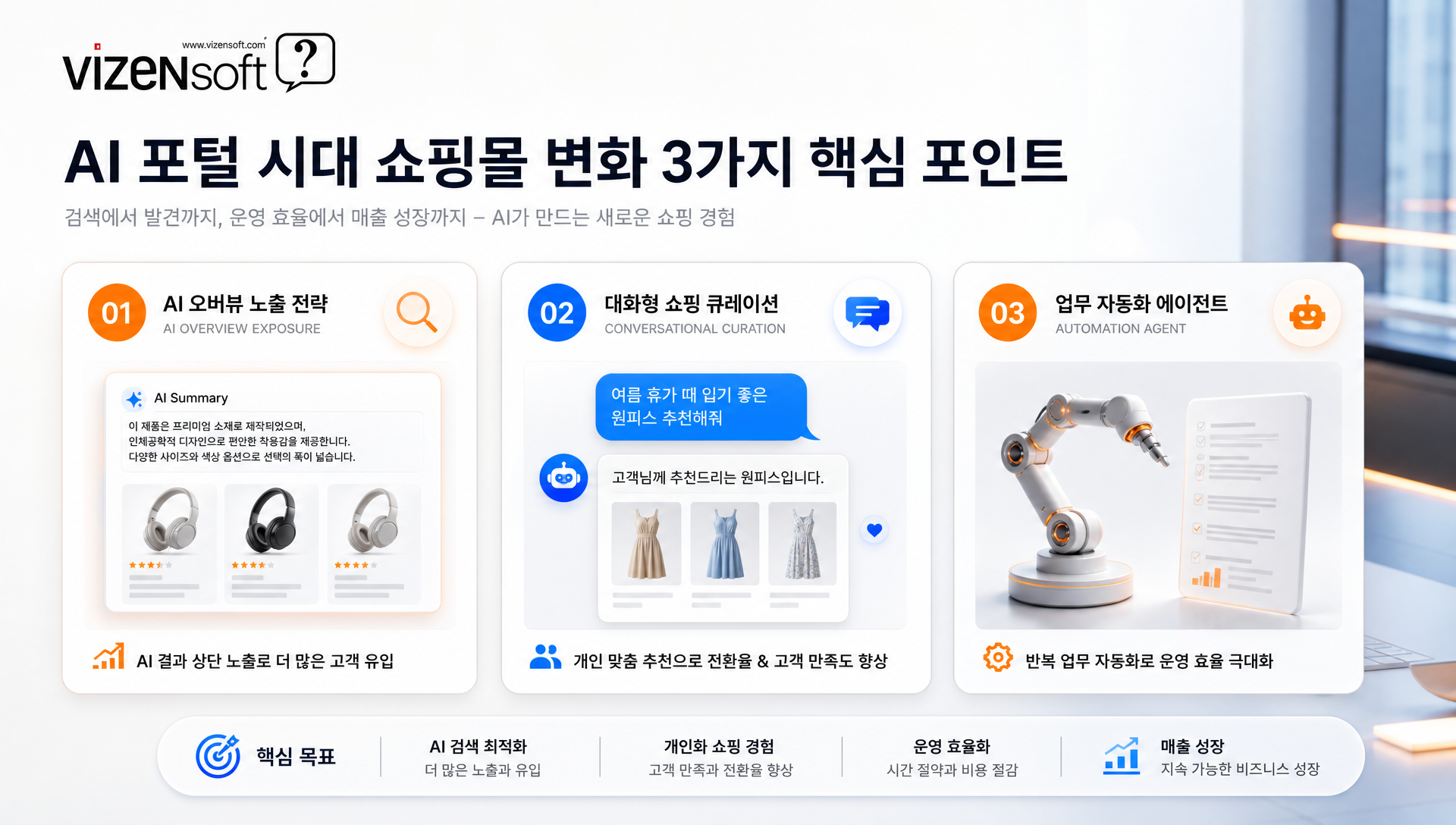 AI 에이전트 기반 쇼핑몰 운영 자동화 프로세스와 효과 시각화