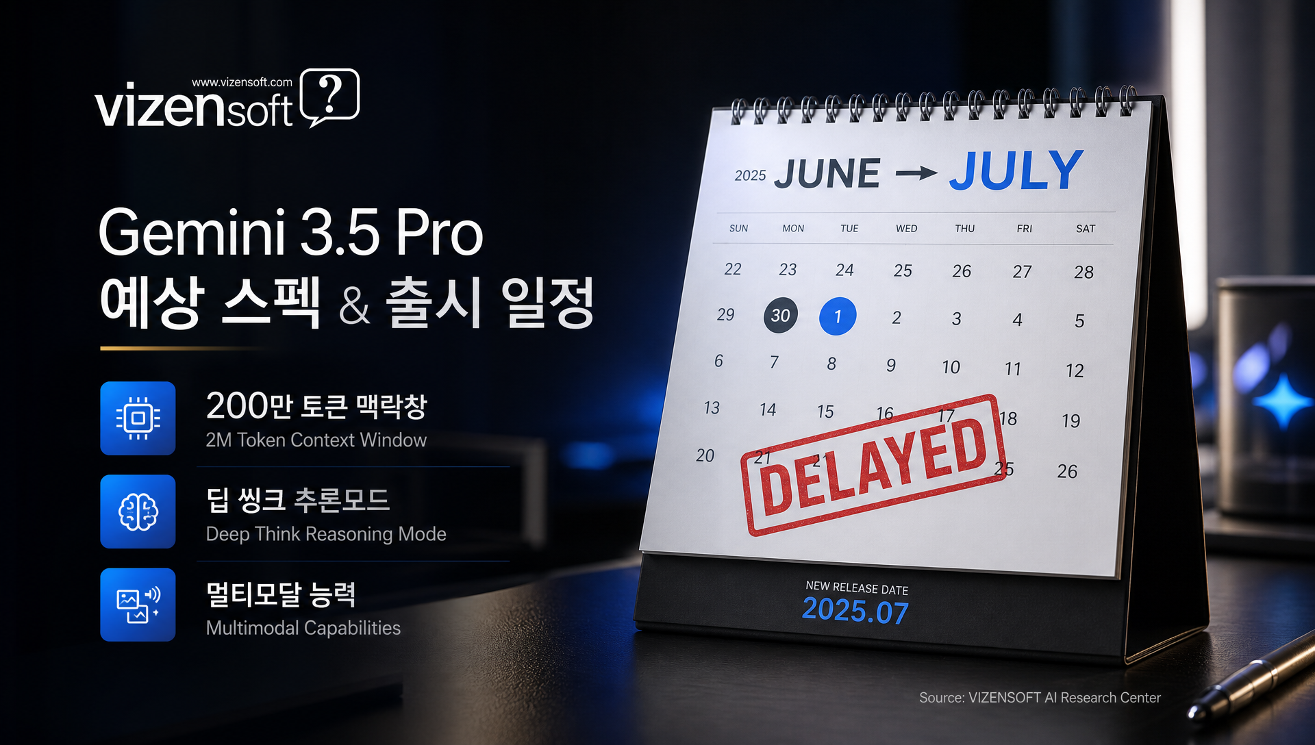 구글 제미나이의 사용자 기반과 3.5 프로 스펙을 소개하는 차트