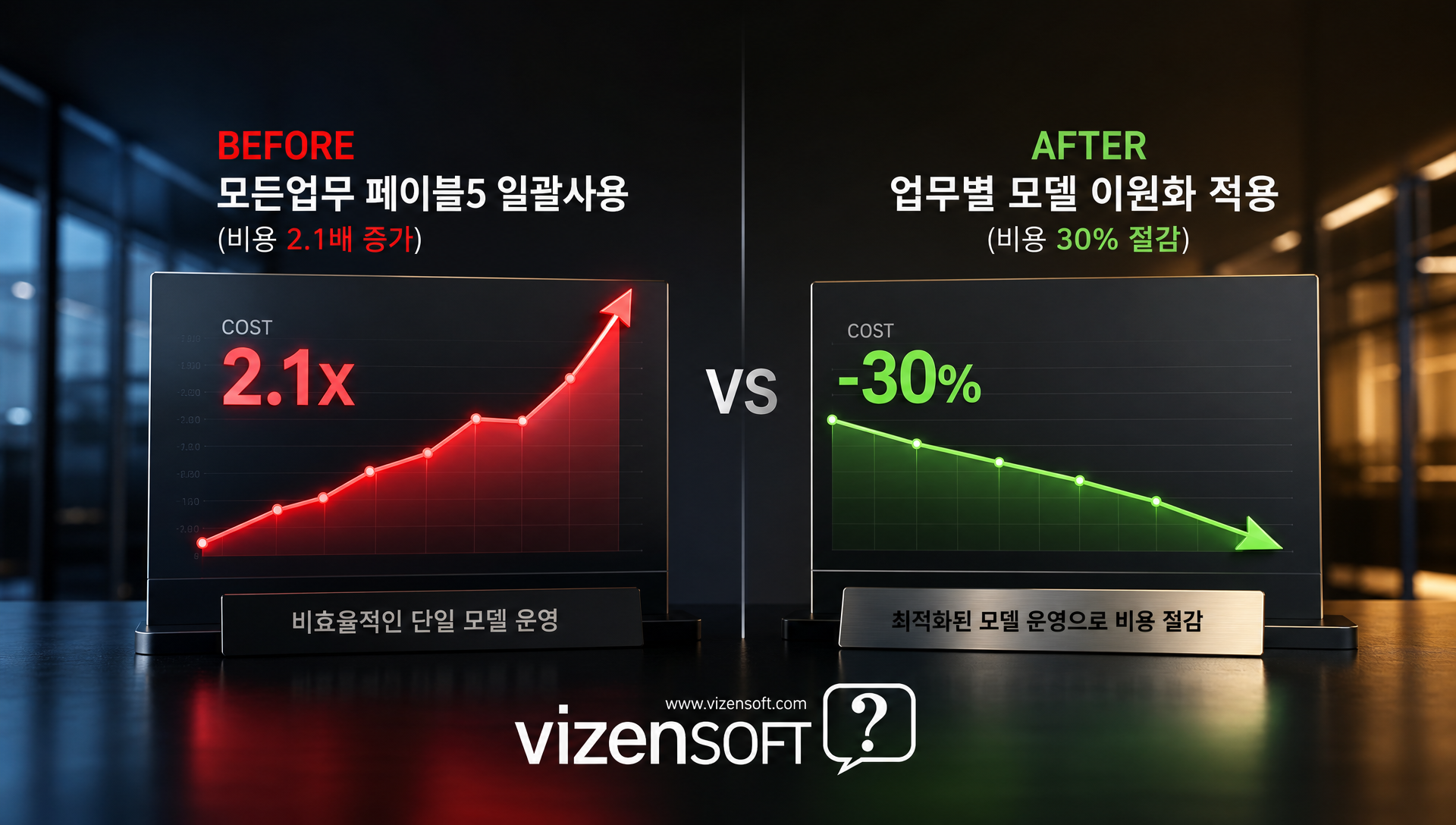 마케팅 에이전시의 AI 모델 이원화 전략으로 30% 비용 절감 사례