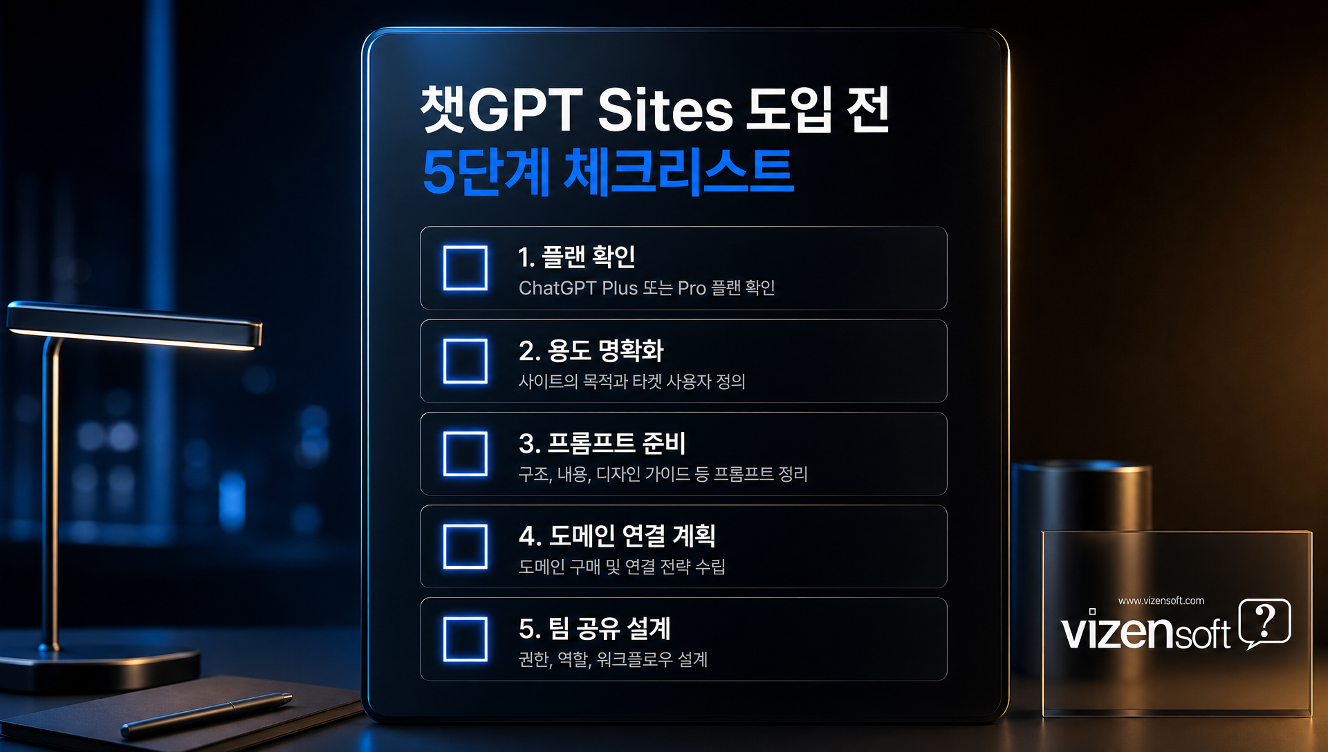 챗GPT Sites 도입 전 체크리스트 및 준비 가이드