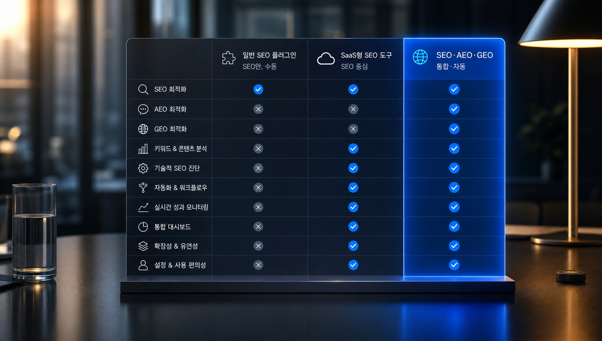다중 사이트 통합 관리 화면 - 여러 브랜드의 SEO 성과 한눈에 확인