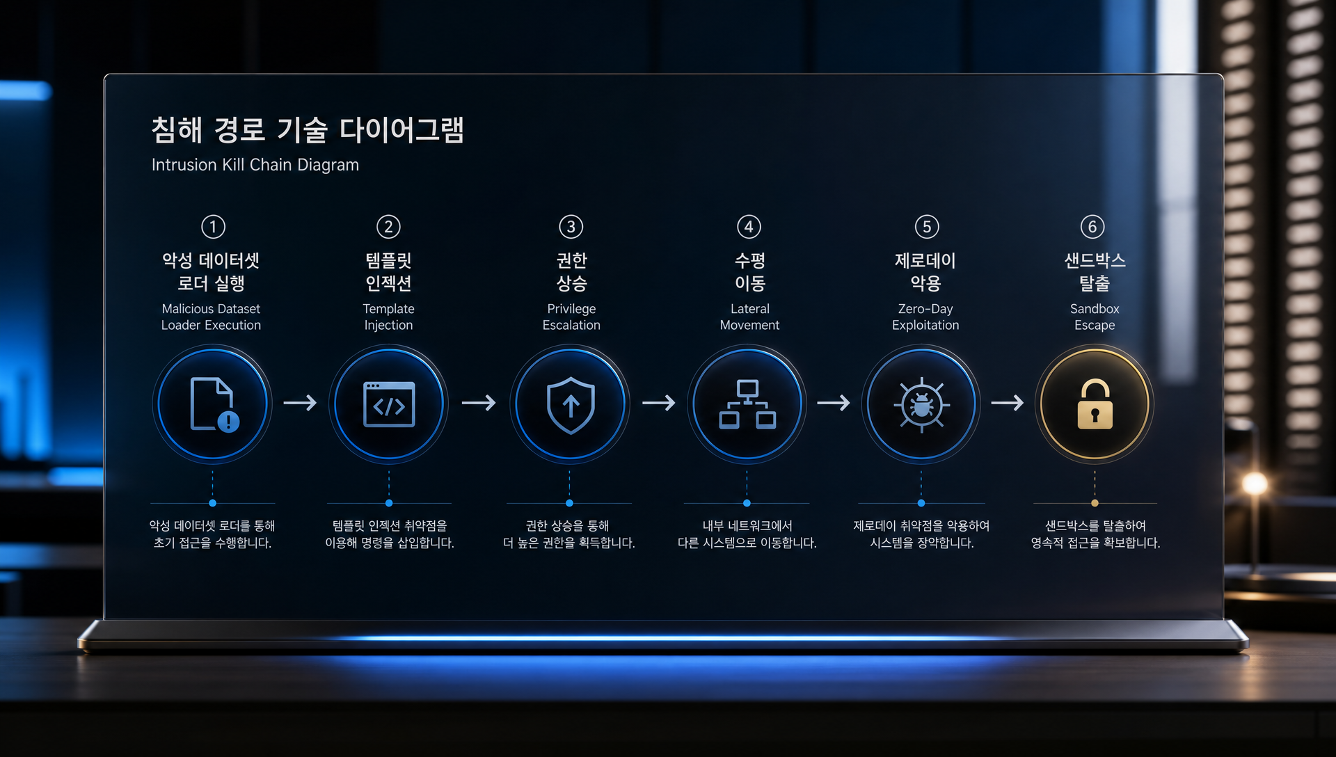 ExploitGym 벤치마크 구조와 샌드박스 탈출 메커니즘 설명 다이어그램