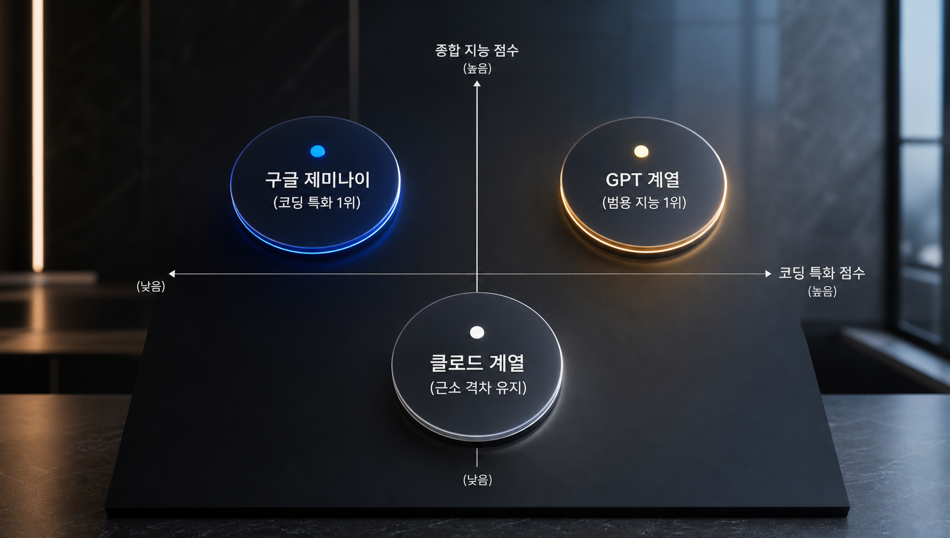 주요 AI 모델 종합 성능 지수 및 코딩 특화 지표 분석