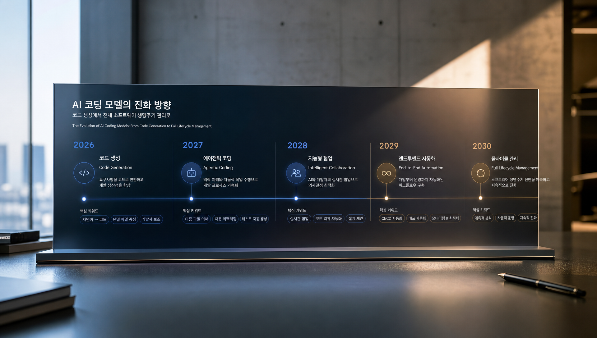 3~5년 장기 시나리오 코딩 AI 상용화 및 성능 변화 예측