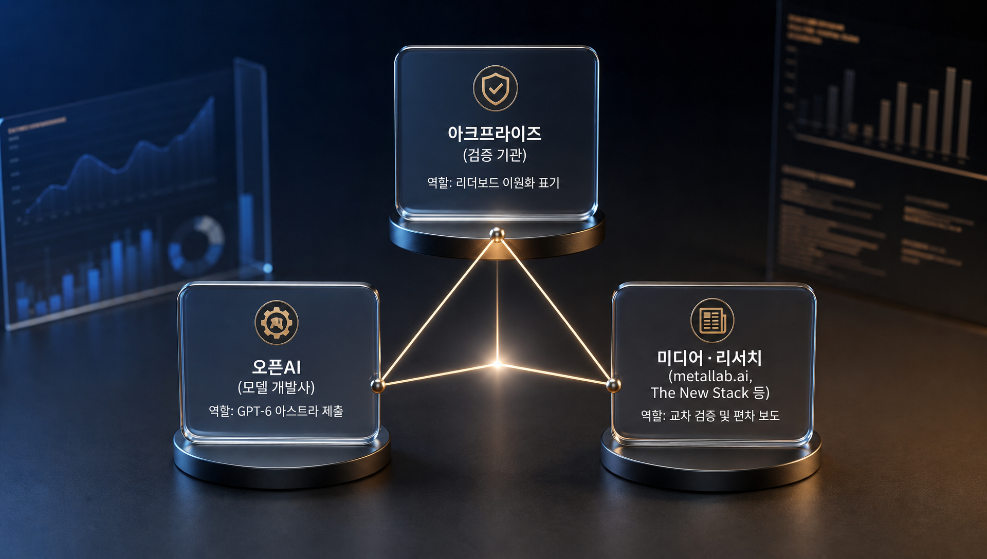 AI 벤치마크 검증 생태계 플레이어 구도, 기관·개발사·미디어 역할