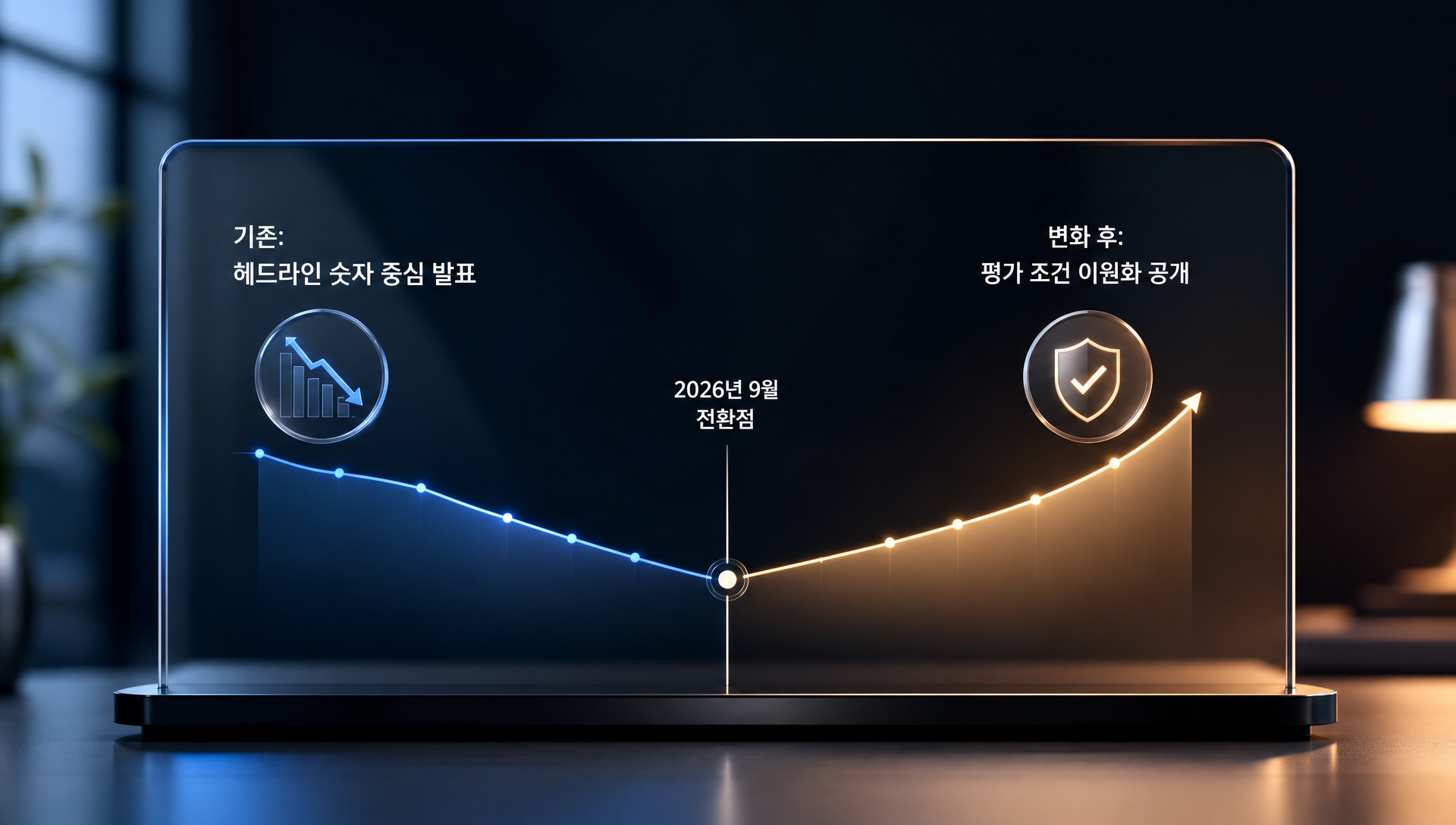AGI 마케팅과 벤치마크 신뢰도 간 충돌 관계를 보여주는 시장 분석 자료