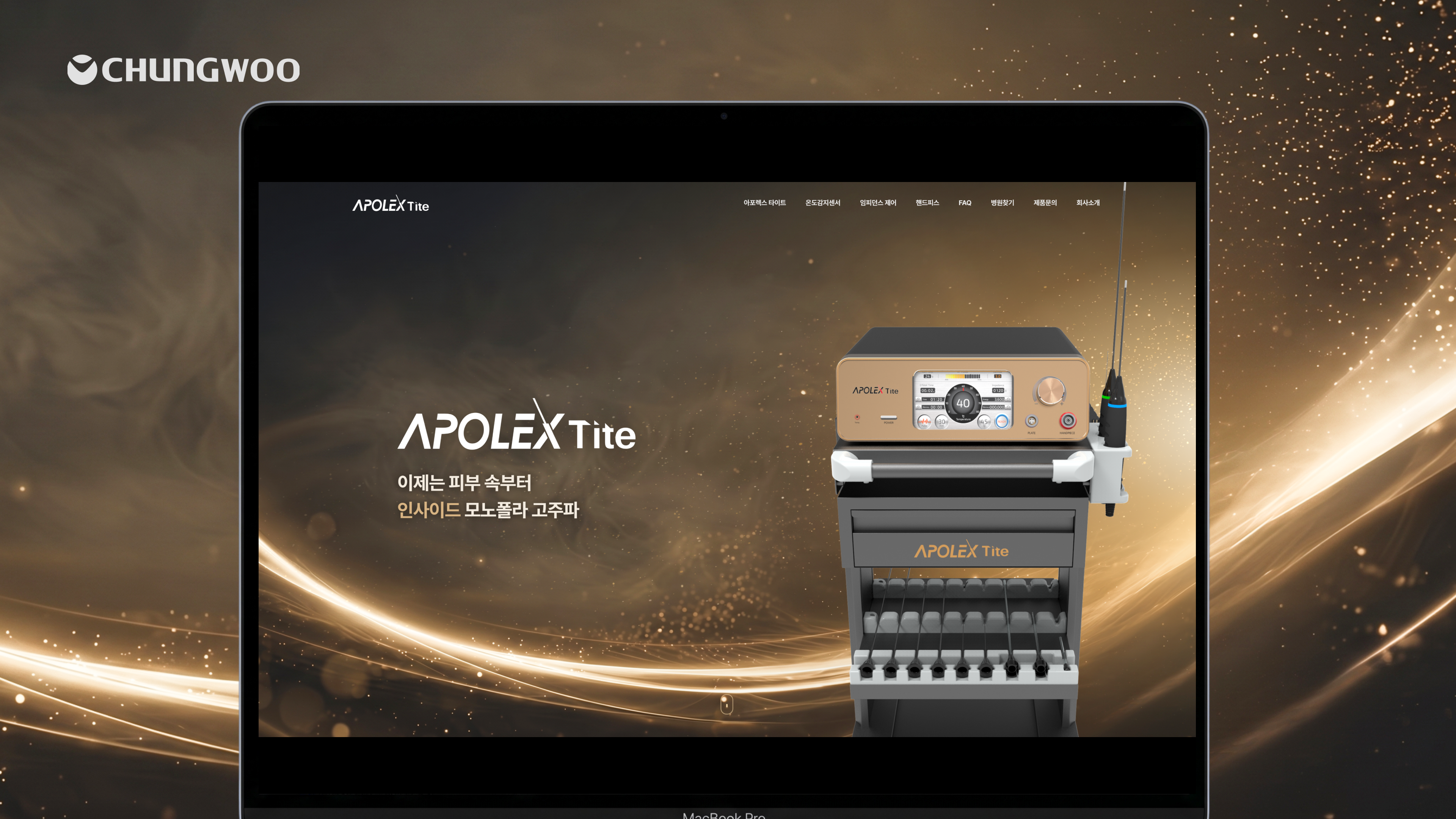 병원 찾기와 제품 문의로 연결되는 최적화된 웹사이트 UX UI 구조