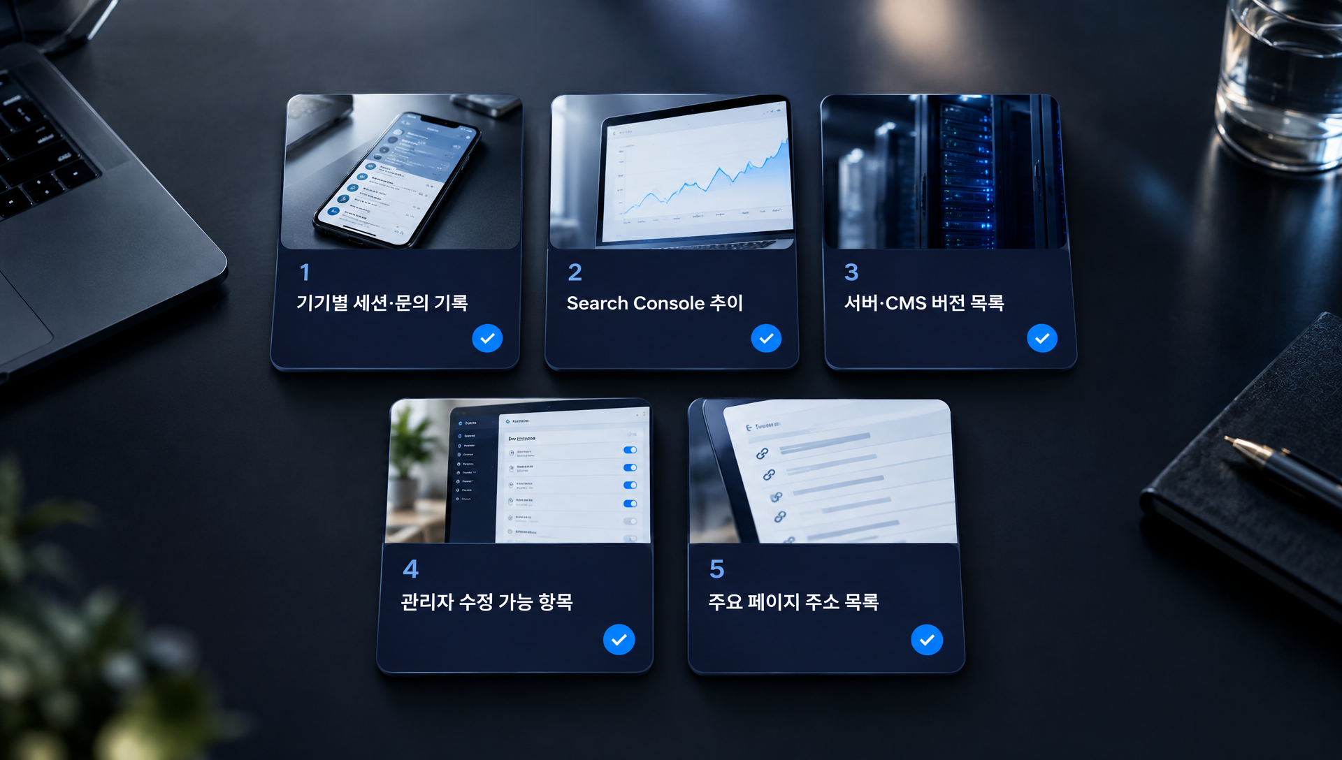 홈페이지 리뉴얼 결정 전 준비할 서버 버전·주소 목록·수정 이력 등 자료 정리