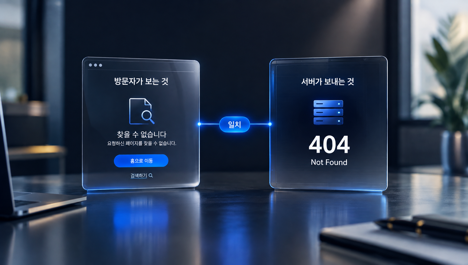 GOV.UK 디자인 시스템의 404 페이지 예시로 명확한 제목과 안내 문구를 보여주는 화면
