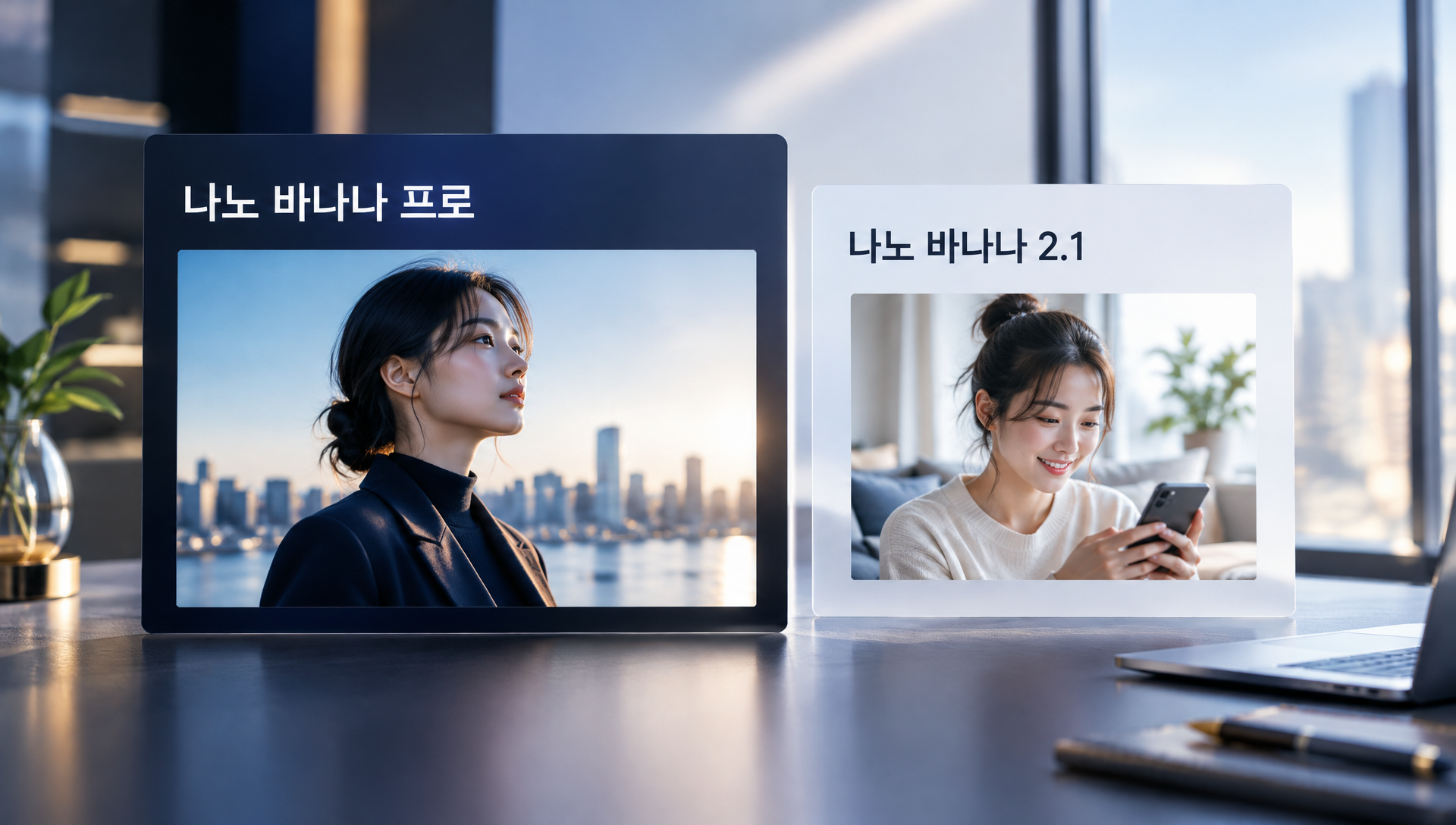 구글 이미지 모델 포트폴리오: 나노 바나나 프로와 2.1 포지셔닝