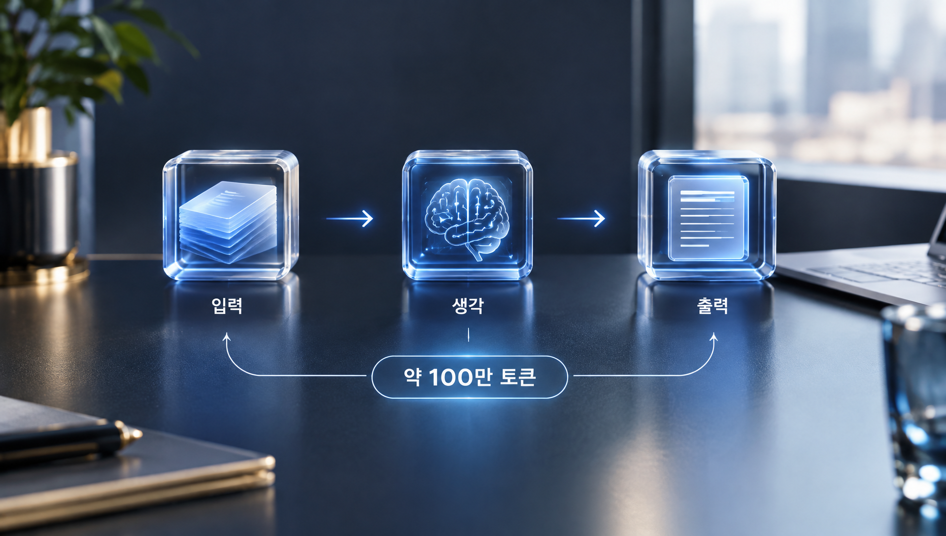 AI 토큰 개념 설명: 한글 한두 글자가 토큰 단위이며 아르곤은 100만 토큰 처리 가능