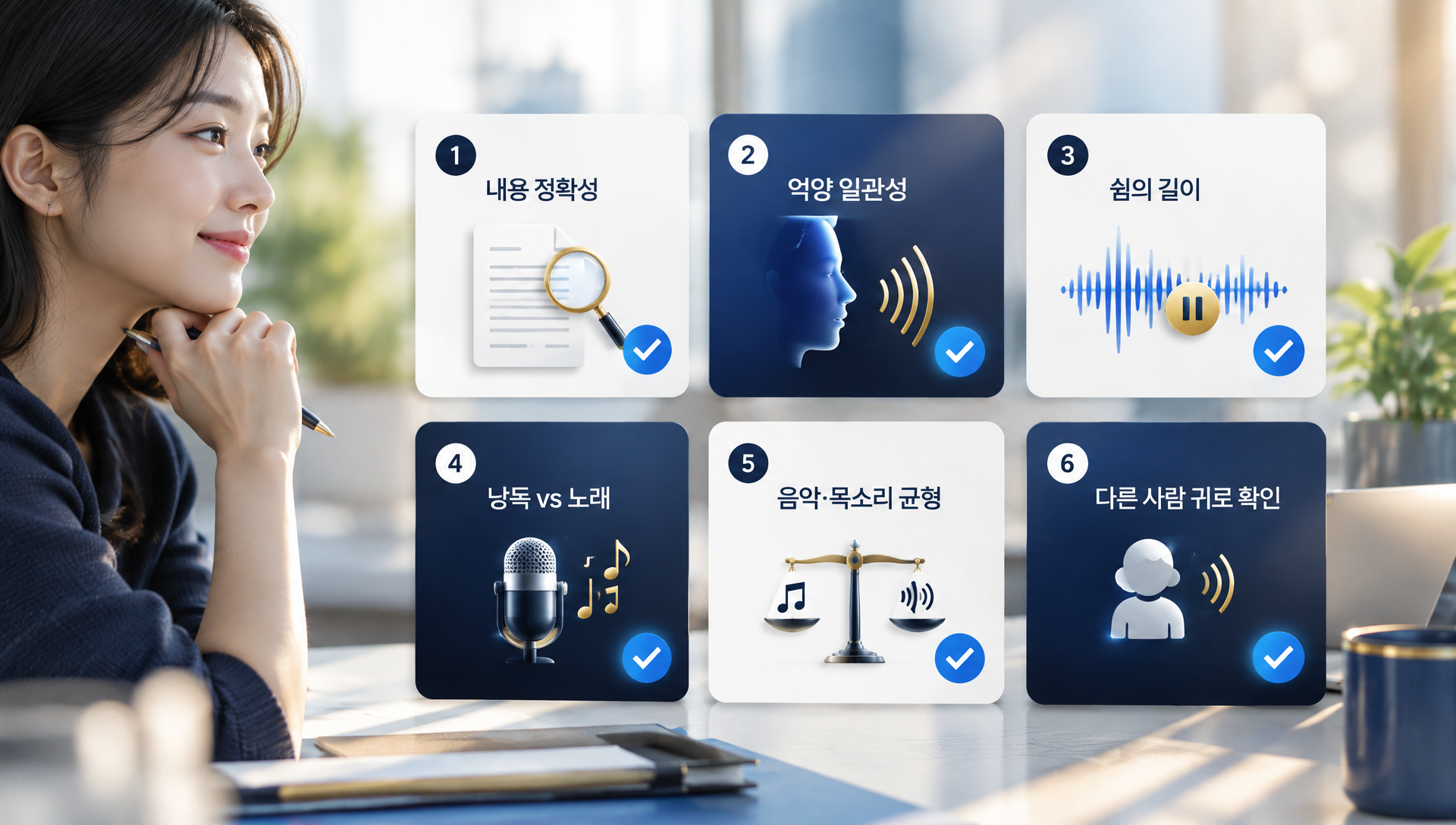 검수 후 문제 발견 시 원고 수정 및 재생성 과정 안내