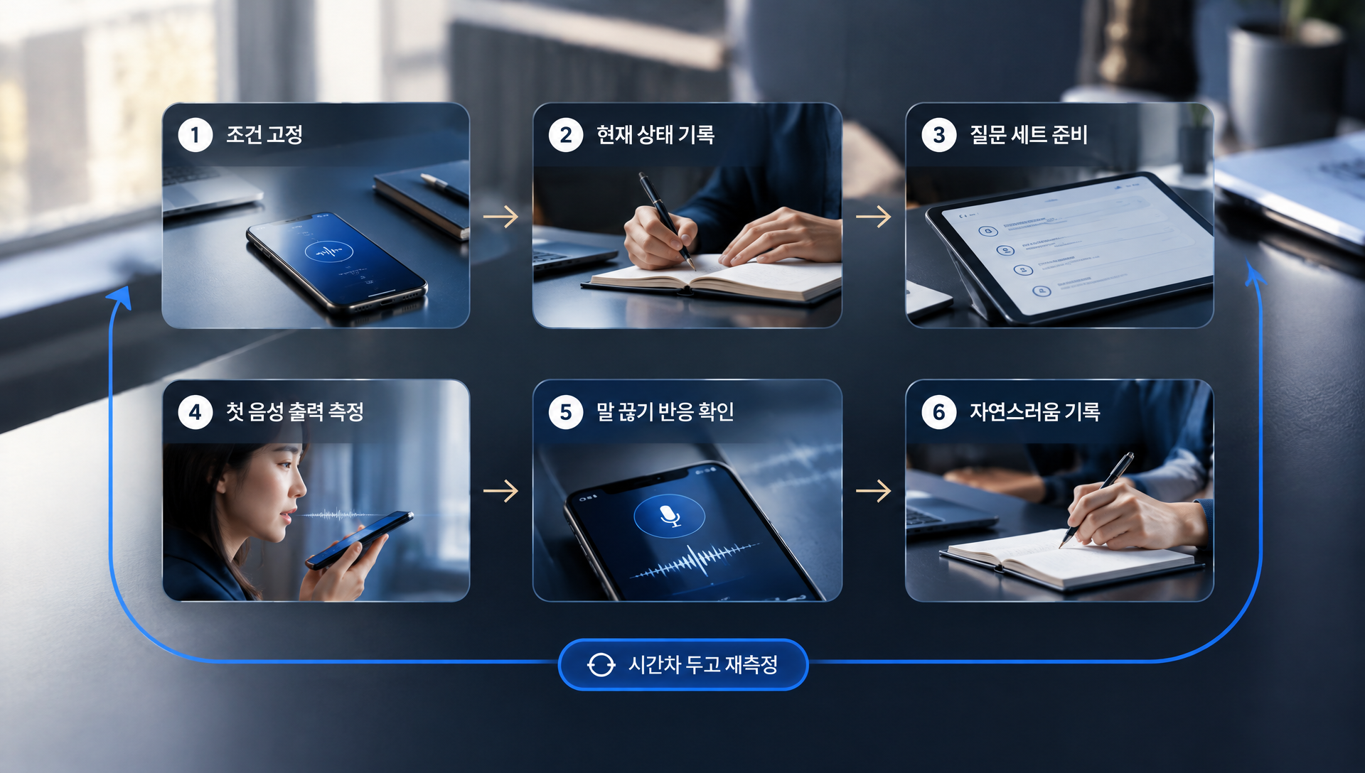 모바일 앱에서 음성 대화 성능을 직접 측정하는 7단계 절차와 확인 항목 안내
