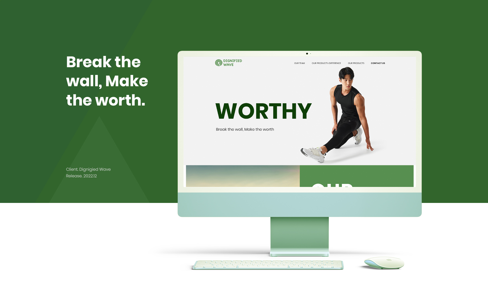 디그니파이드 웨이브 랜딩페이지제작