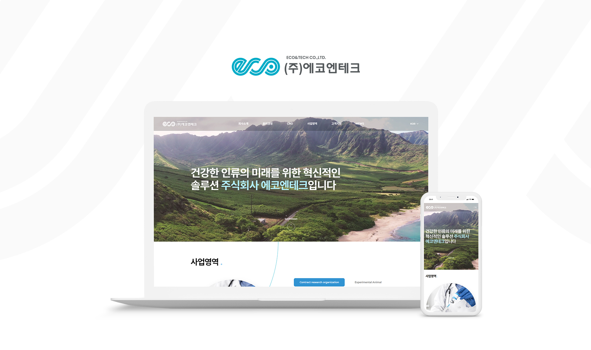 에코엔테크 홈페이지제작